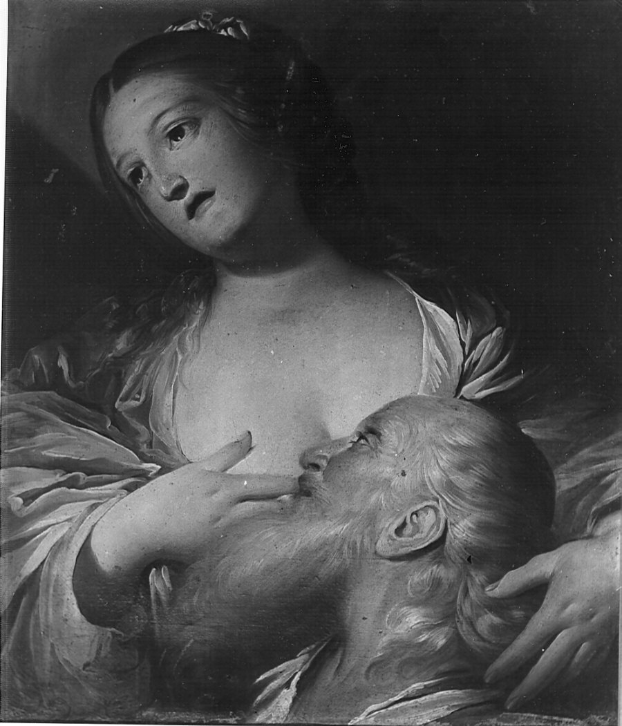 Carità romana (dipinto, opera isolata) di Ricchi Pietro detto Lucchese (attribuito) (sec. XVII)