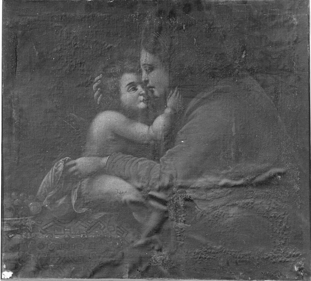 Madonna con Bambino (dipinto, opera isolata) - ambito genovese (?) (seconda metà sec. XVII)