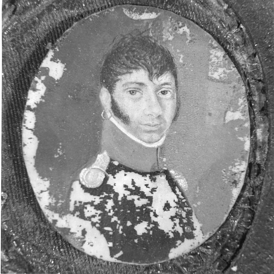 ritratto del nobile Pietro Santandrea (miniatura, opera isolata) - ambito bergamasco (primo quarto sec. XIX)