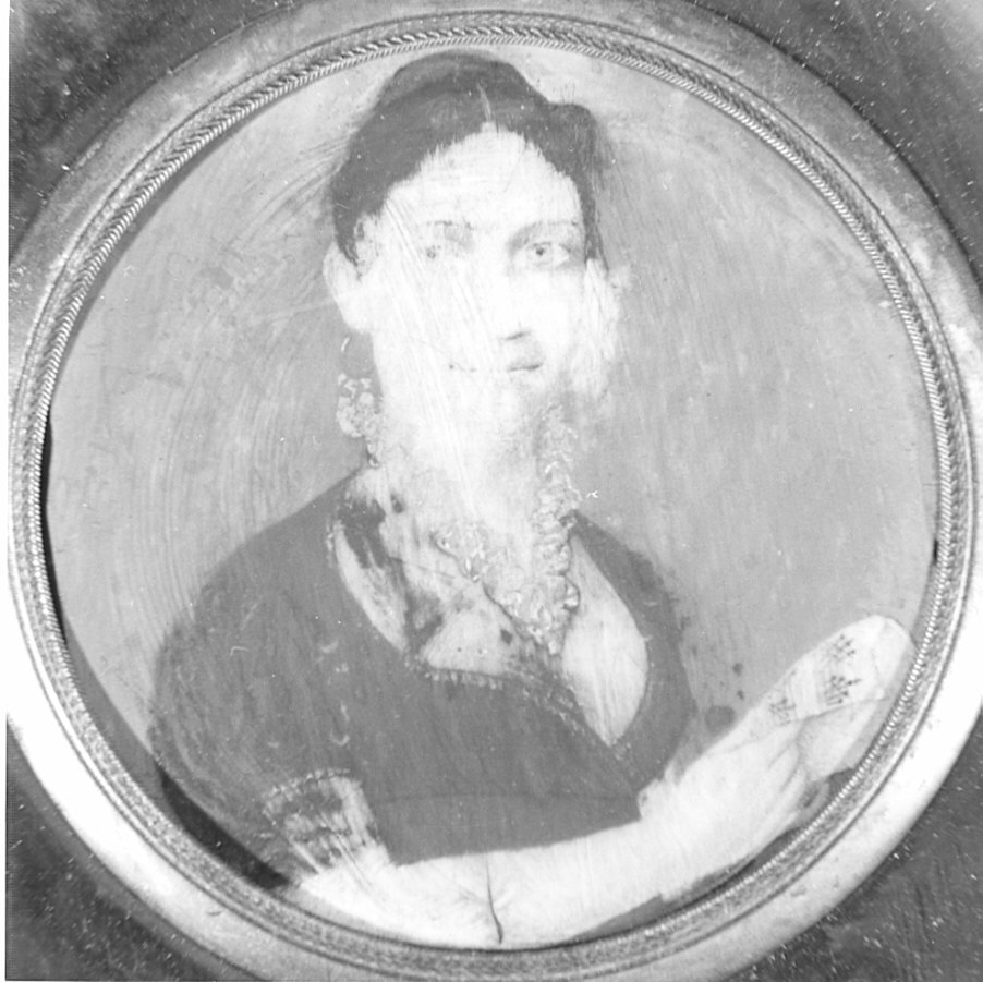 ritratto di Maria Ambrosoni Recuperati (miniatura, opera isolata) - ambito bergamasco (primo quarto sec. XIX)