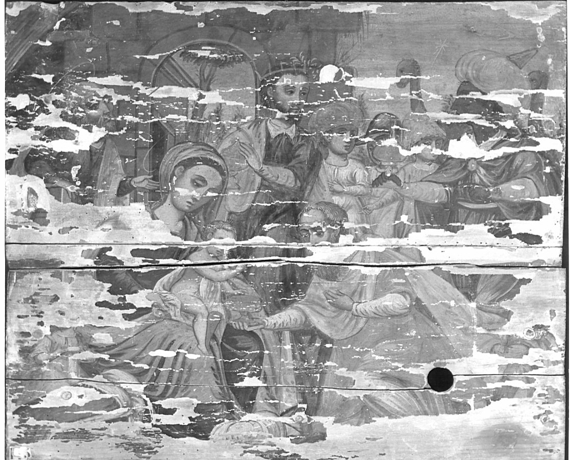 adorazione dei Re Magi (dipinto, opera isolata) - ambito bergamasco (sec. XIX)