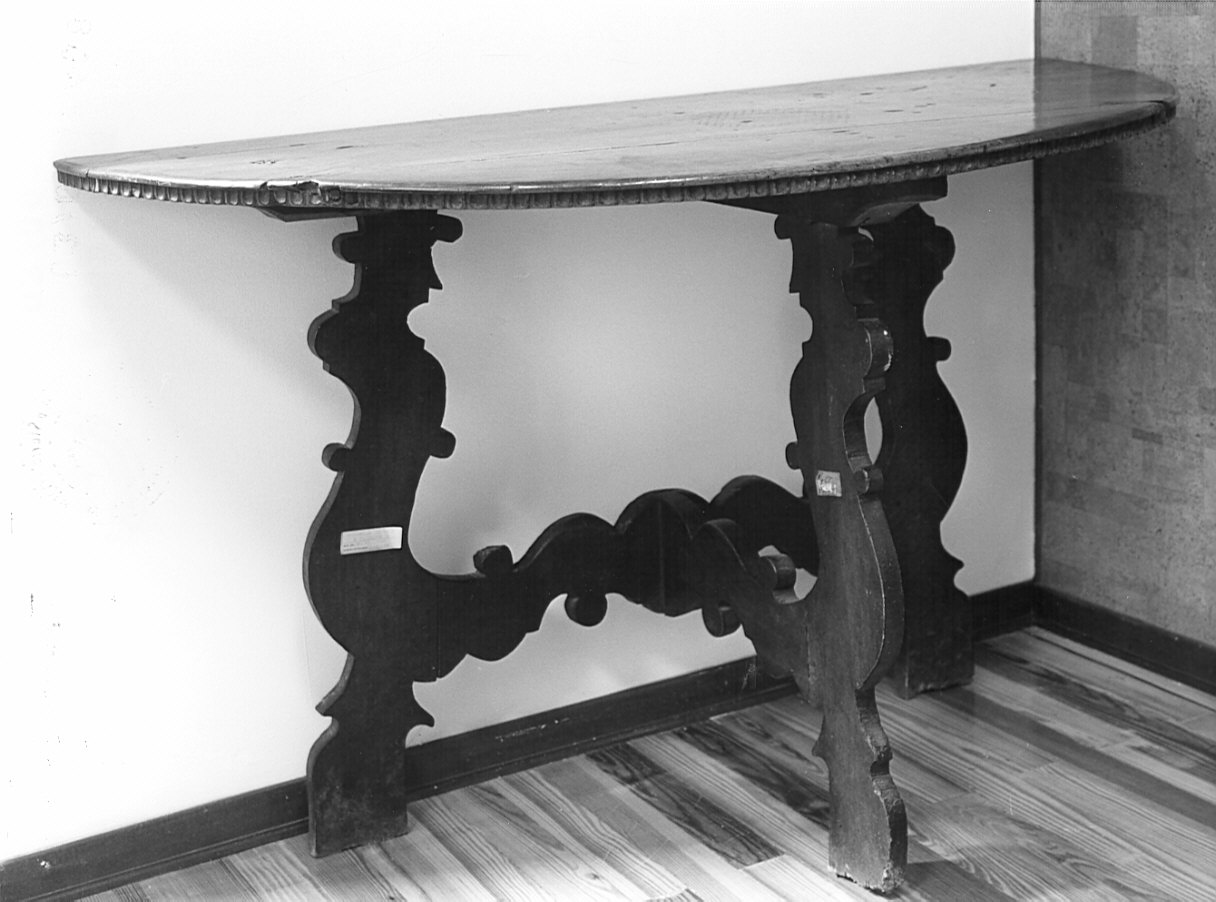 tavolo da muro, opera isolata - bottega bergamasca (secc. XVII/ XVIII)