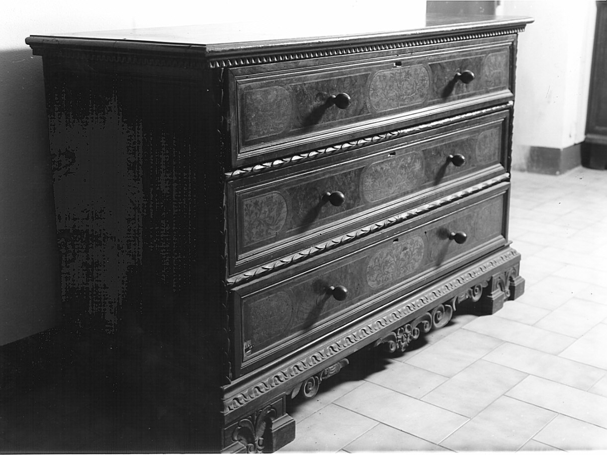 cassettone, opera isolata - bottega bergamasca (prima metà sec. XIX)