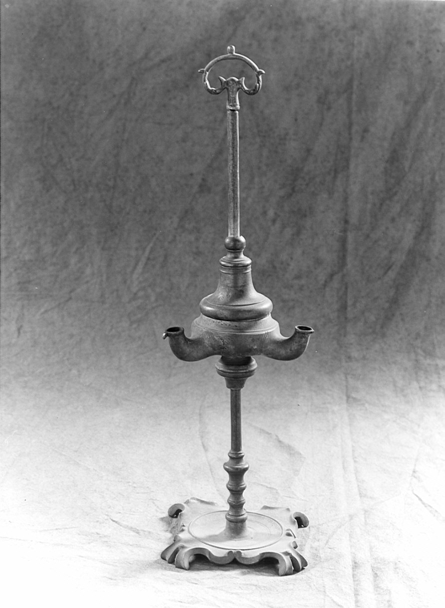 lucerna, opera isolata - bottega lombarda (seconda metà sec. XIX)