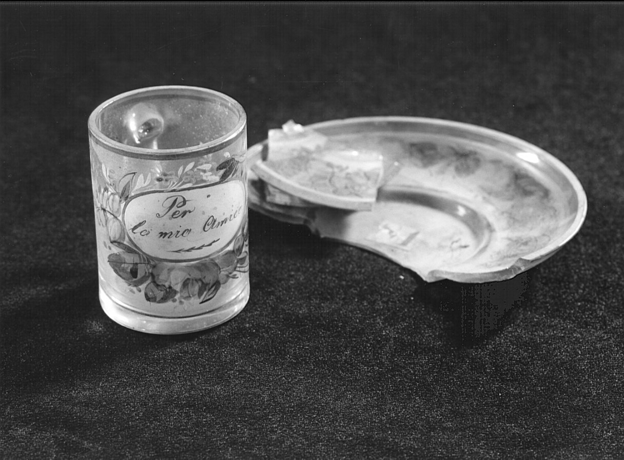 tazza, insieme - bottega lombarda (sec. XX)