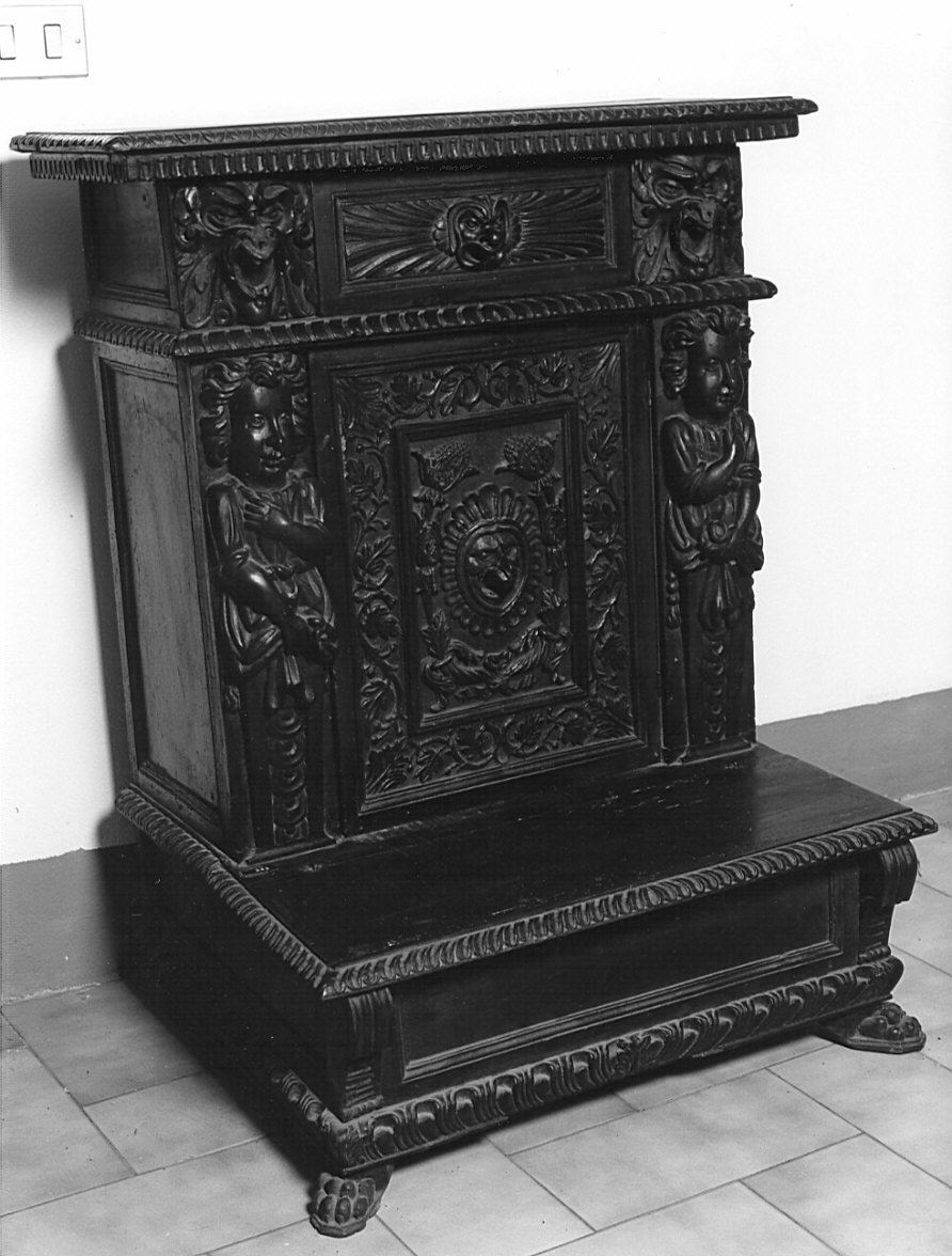 inginocchiatoio, opera isolata di Fantoni Grazioso il Vecchio (attribuito) (terzo quarto sec. XVII)