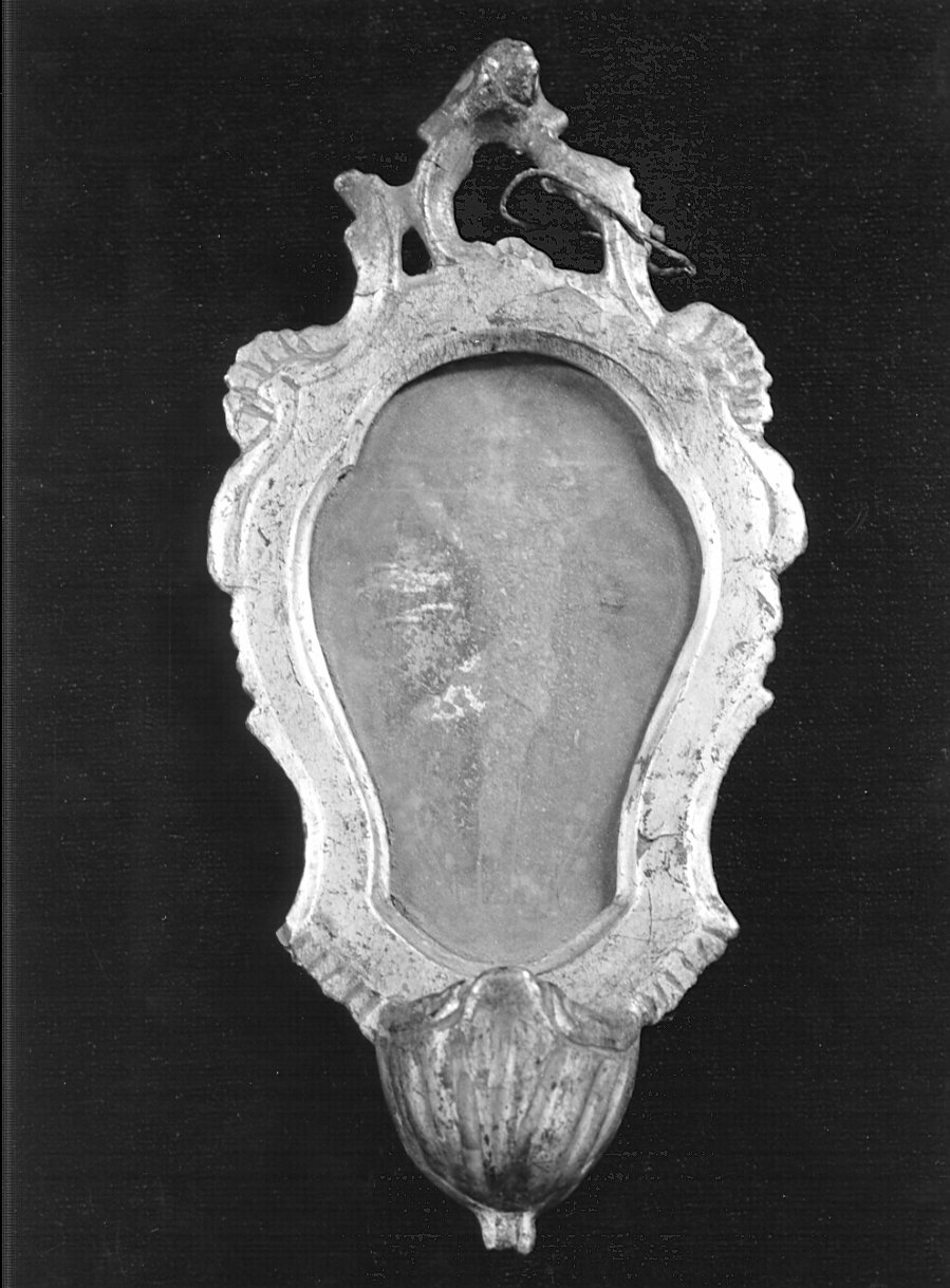 acquasantiera da parete, coppia - bottega veneta (sec. XVIII)