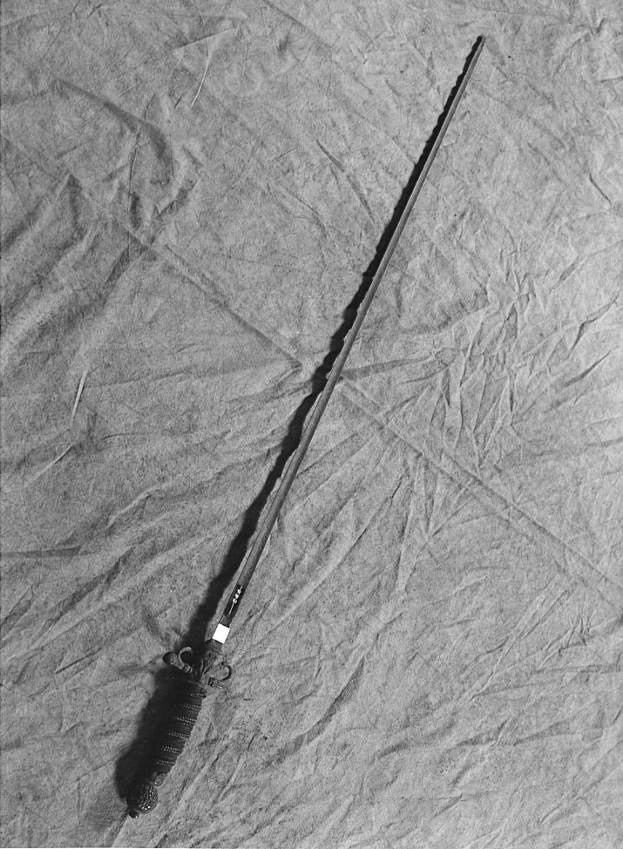 spada da lato, opera isolata - bottega lombarda (seconda metà sec. XVII)