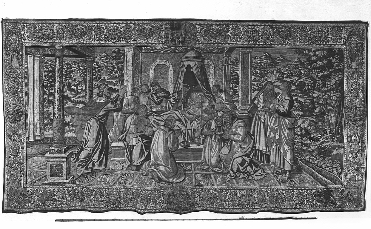 transito della Madonna (arazzo, opera isolata) - manifattura fiamminga (ultimo quarto sec. XVI)
