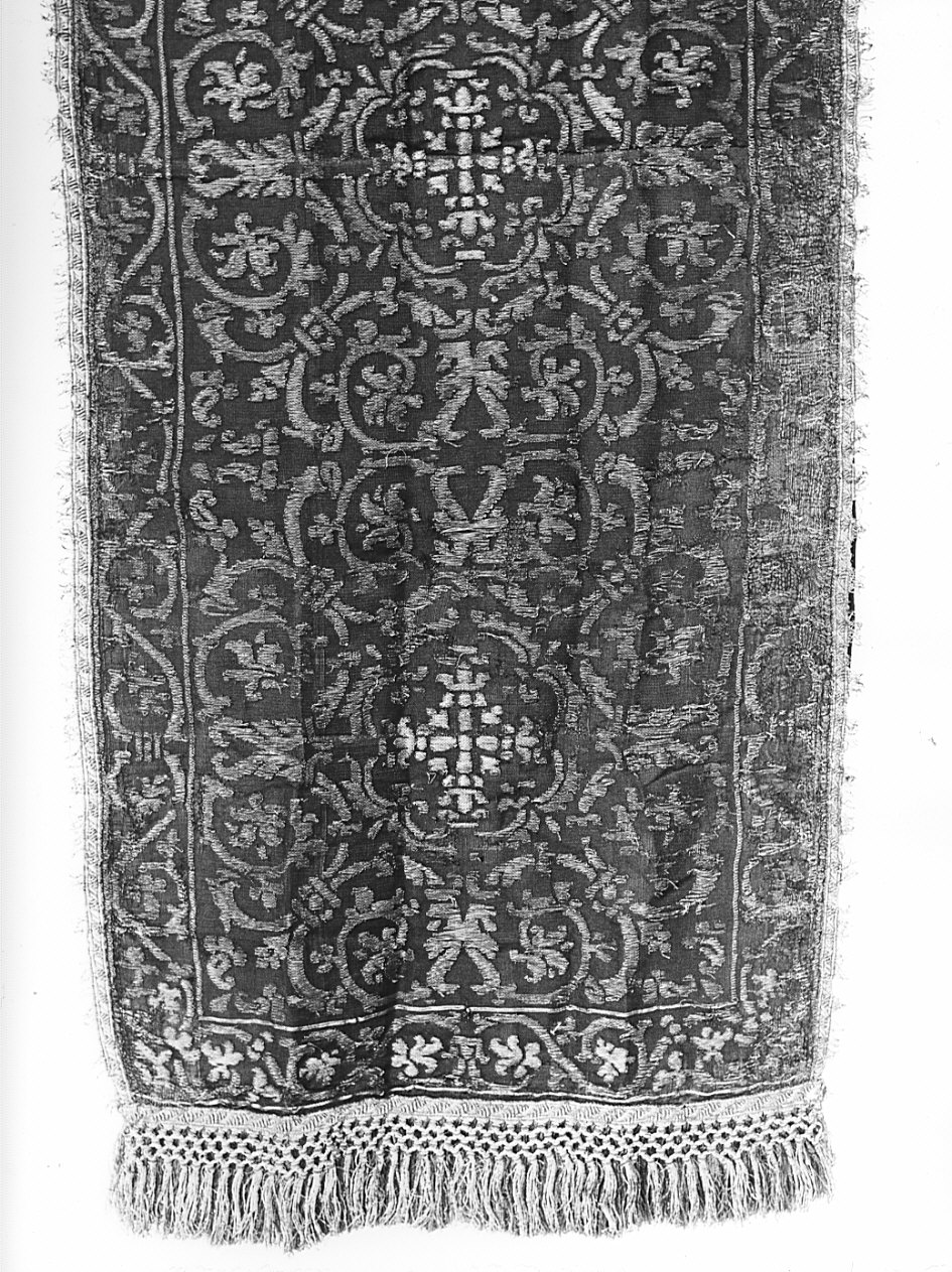 velo omerale, opera isolata - manifattura Italia settentrionale (prima metà sec. XVII)