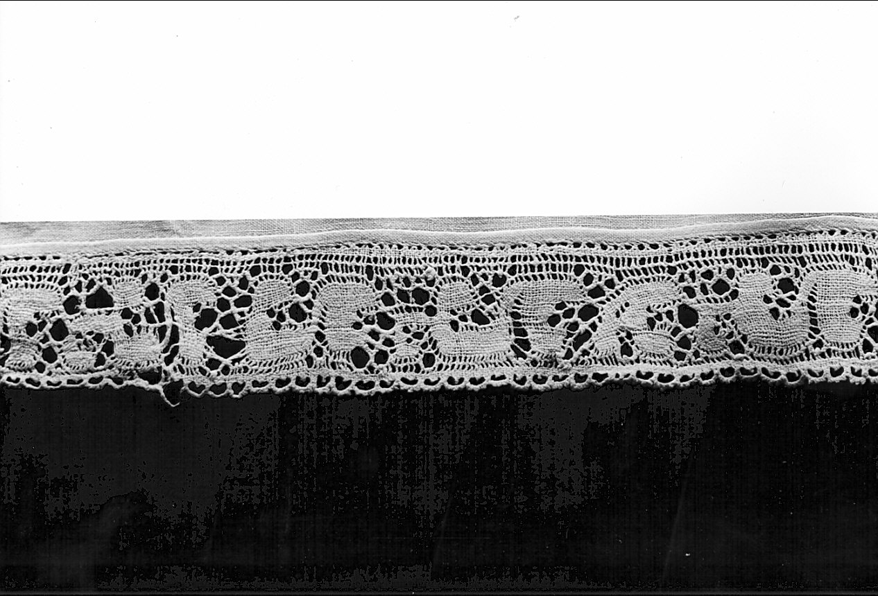 tovaglia d'altare, opera isolata - manifattura Italia centrale (secc. XVIII/ XIX)