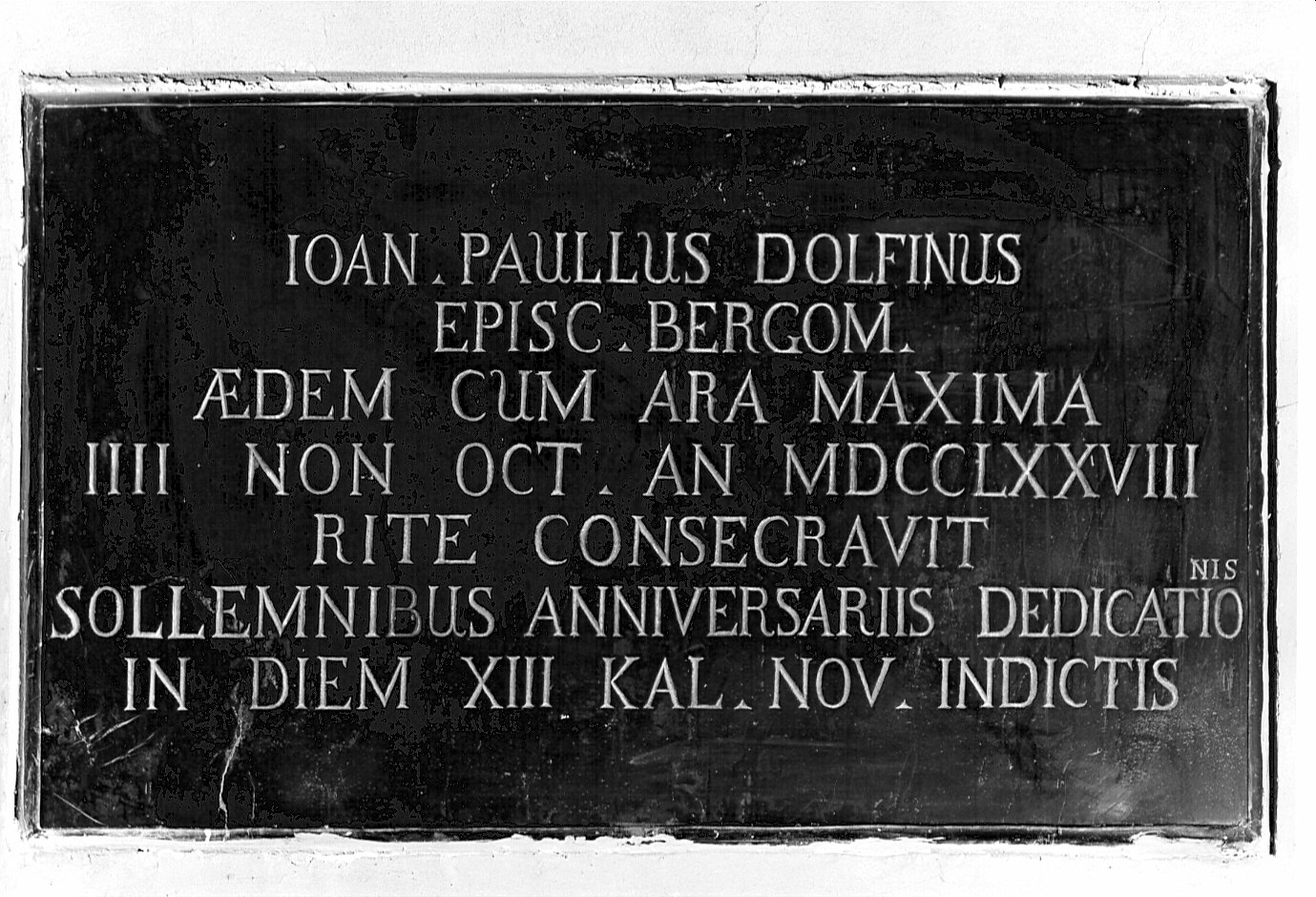 Paolo Dolfin (lapide commemorativa, opera isolata) di Fossati Marcantonio (sec. XVIII)