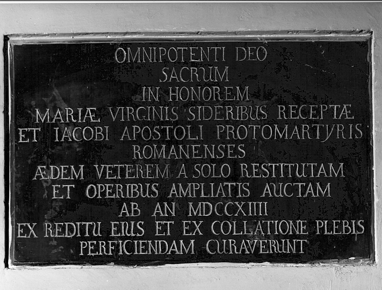 lapide commemorativa, opera isolata di Fossati Marcantonio (sec. XVIII)