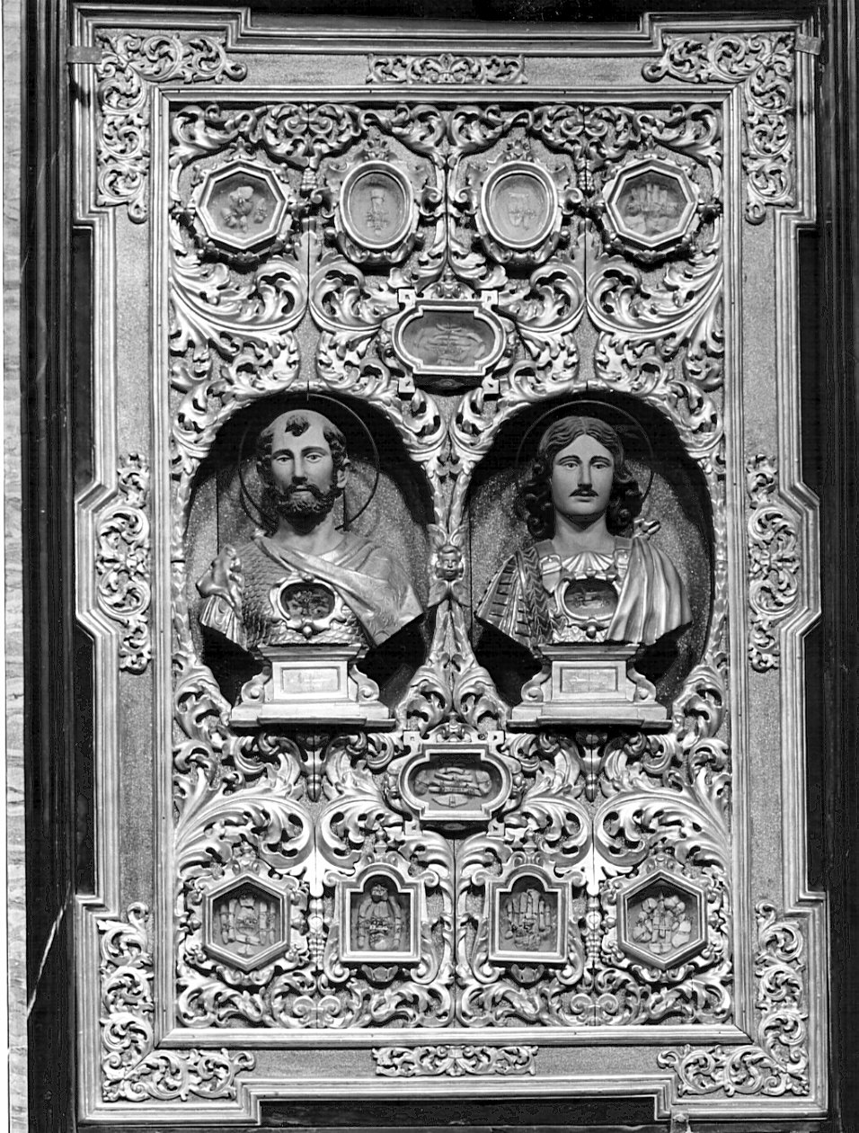 reliquiario, complesso decorativo - bottega bergamasca (sec. XVIII)