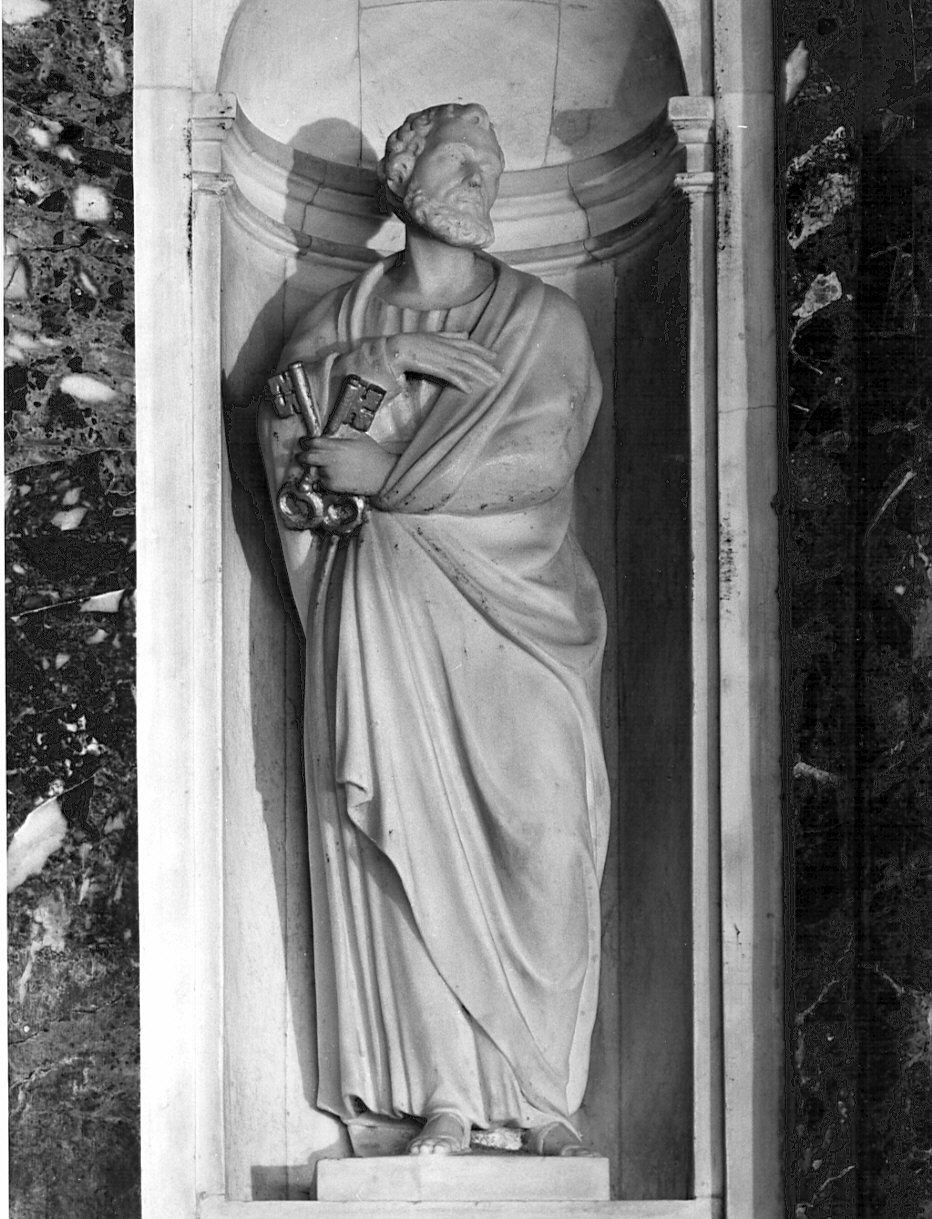 San Pietro (statua, elemento d'insieme) di Quarenghi Giacomo, Manni Giacomo (sec. XVIII)