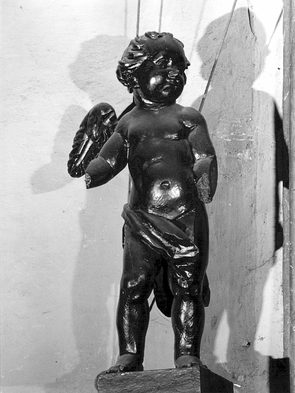 angelo (statuetta, elemento d'insieme) di Caniana Francesco Antonio (secc. XVIII/ XIX)