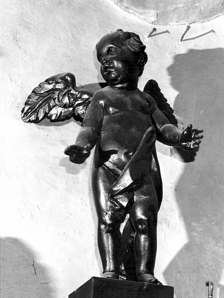 angelo (statuetta, elemento d'insieme) di Caniana Francesco Antonio (secc. XVIII/ XIX)