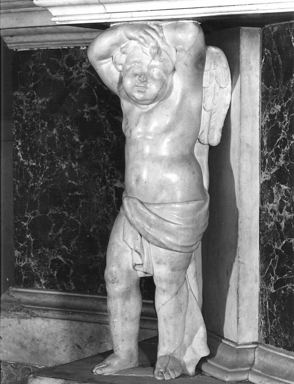 angelo (statuetta, elemento d'insieme) di Albinola Agostino (sec. XIX)