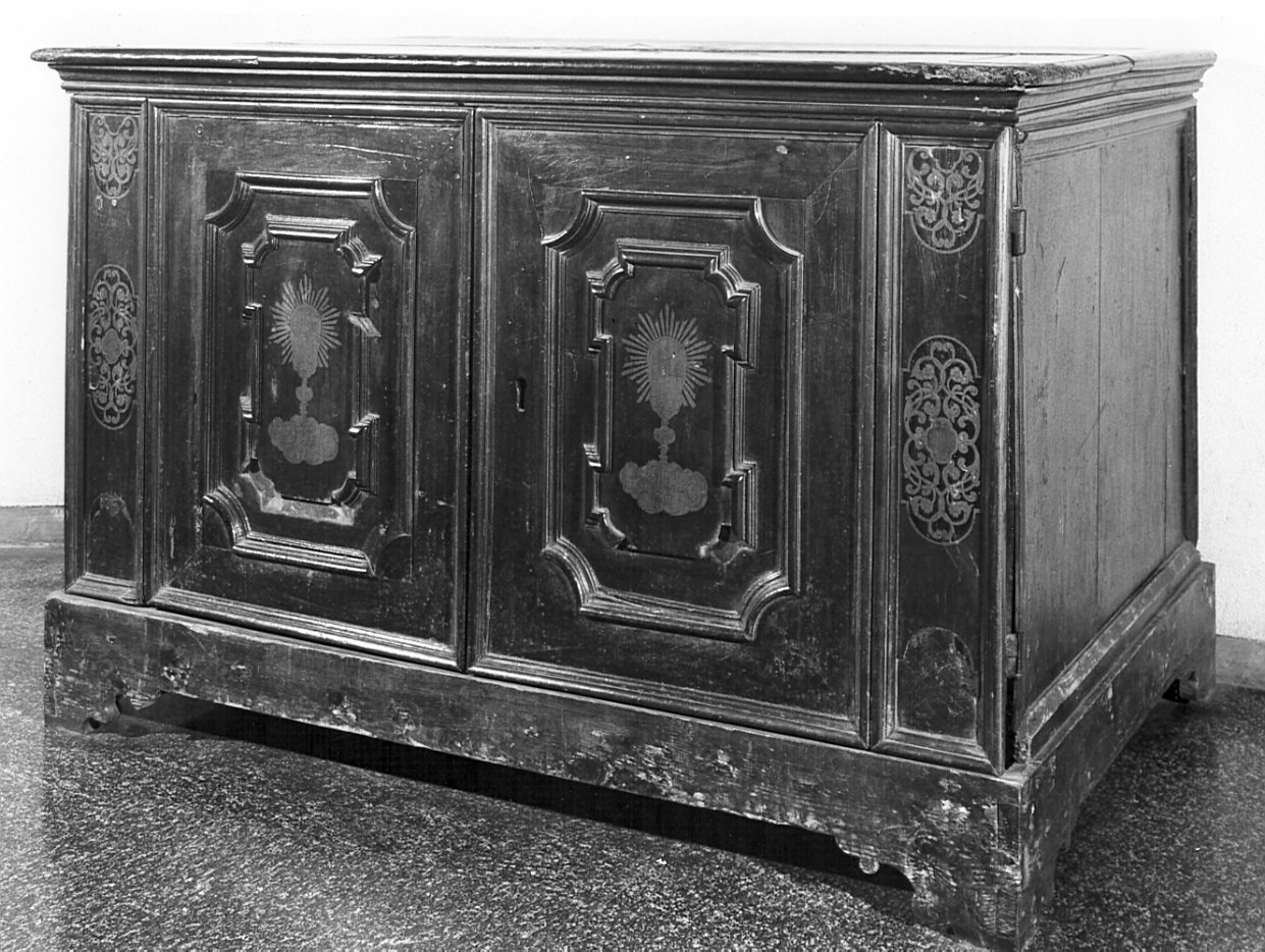 mobile da sacrestia, opera isolata - bottega bergamasca (secc. XVII/ XVIII)