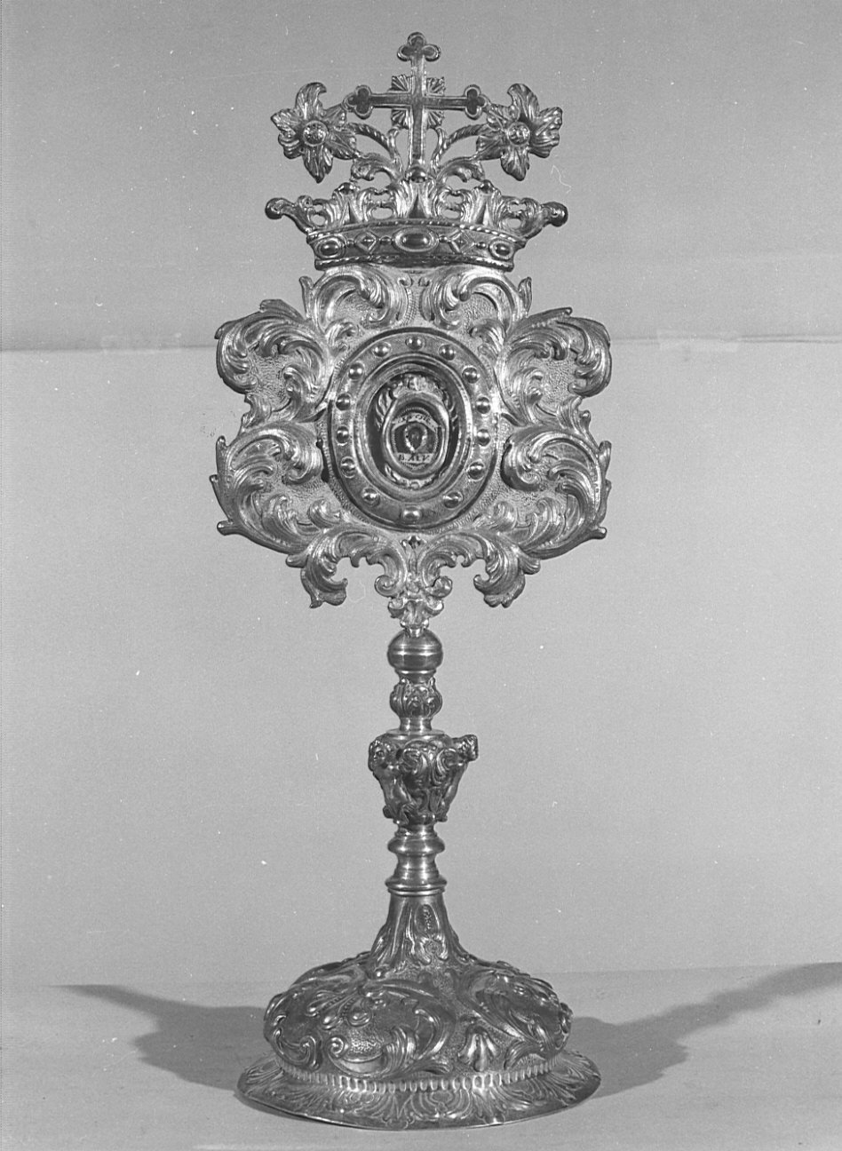 reliquiario - a ostensorio, opera isolata - bottega lombarda (secc. XVII/ XVIII)