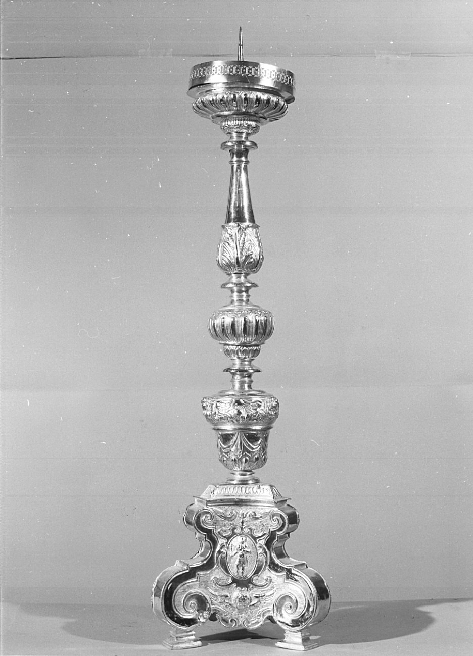 candeliere, coppia - bottega milanese, bottega veneziana (fine sec. XVIII)