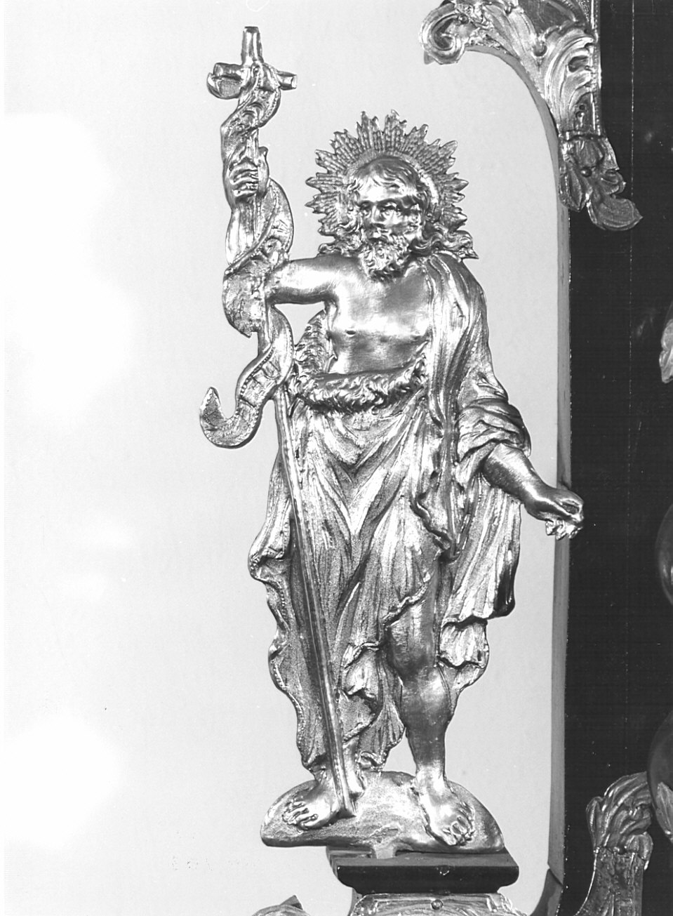 San Giovanni Battista (statuetta, elemento d'insieme) di Caniana Giovanni Battista (sec. XVII)