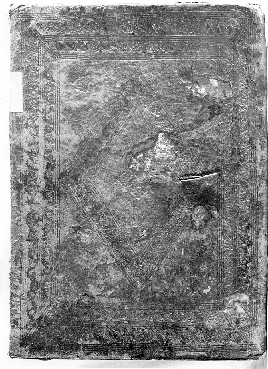 coperta di libro, opera isolata - bottega bergamasca (sec. XVII)