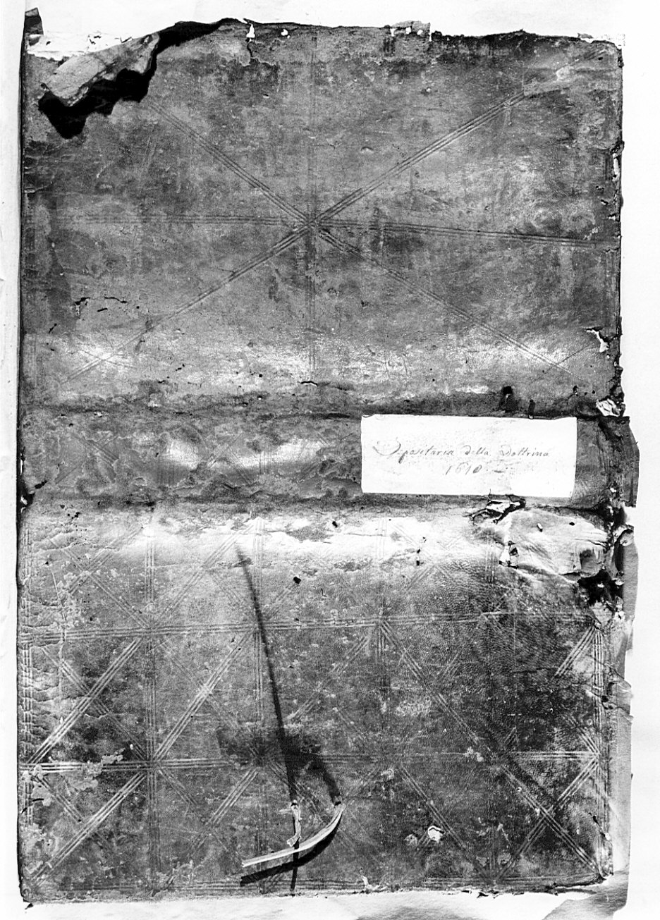 coperta di libro, opera isolata - bottega bergamasca (sec. XVII)