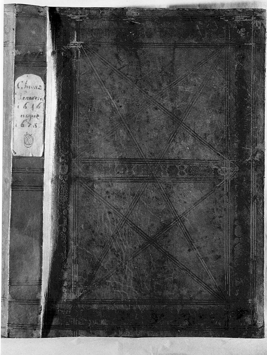 coperta di libro, opera isolata - bottega bergamasca (sec. XVII)