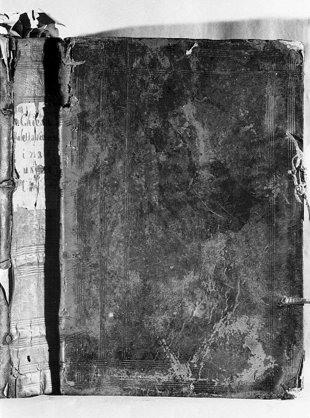 coperta di libro, opera isolata - bottega bergamasca (sec. XVIII)