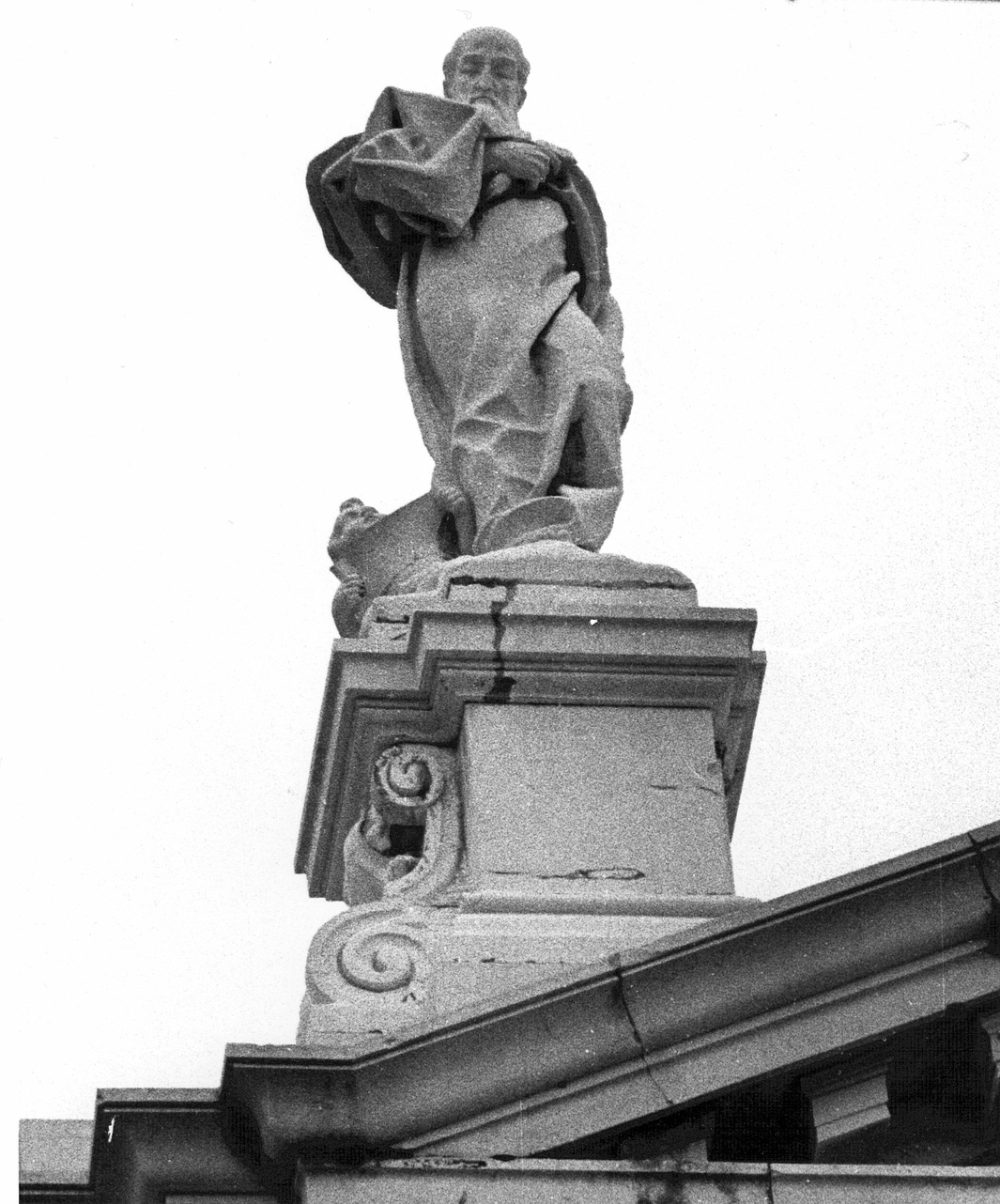 San Matteo e l'angelo (scultura, opera isolata) di Ghidoni Domenico (sec. XIX)