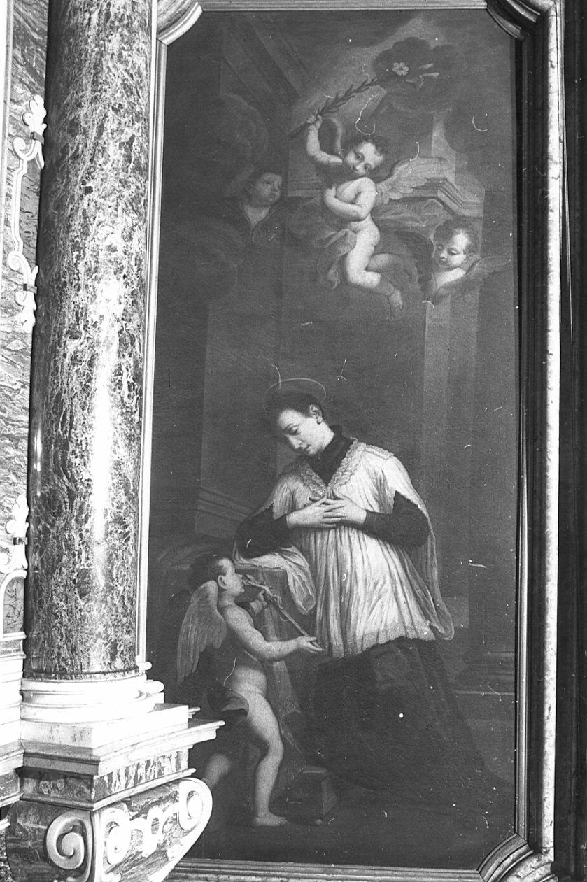 San Luigi Gonzaga (dipinto, opera isolata) di Carrobio Giovanni (secondo quarto sec. XVIII)