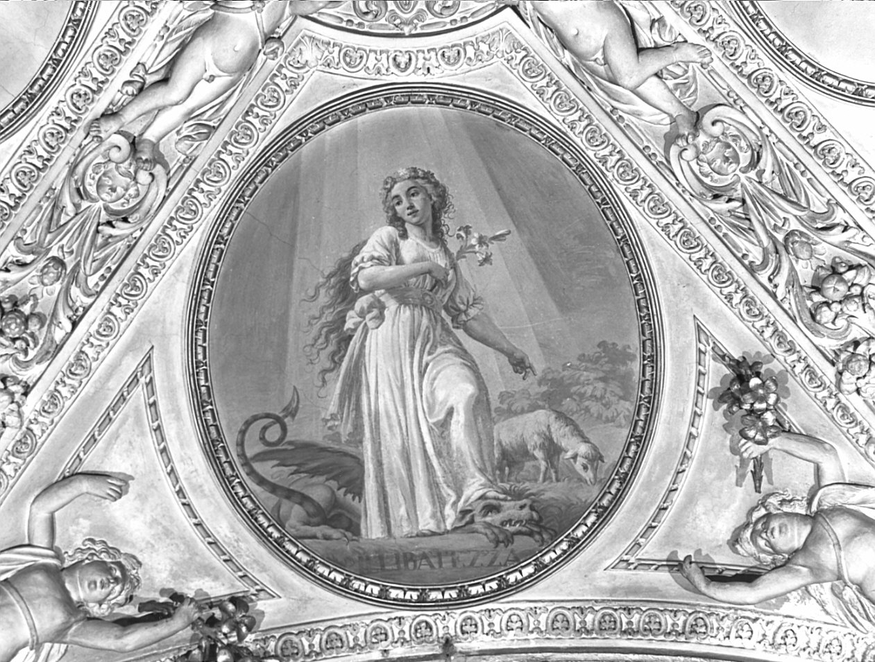 Illibatezza (dipinto, elemento d'insieme) di Orelli Vincenzo Angelo (fine sec. XVIII)