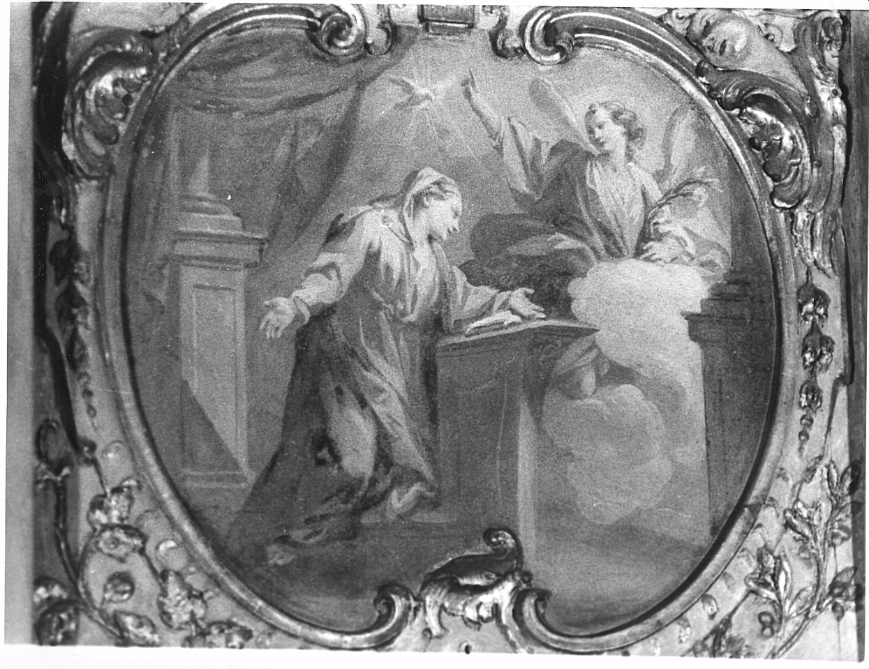 Annunciazione (dipinto, elemento d'insieme) di Ferrari Federico (terzo quarto sec. XVIII)