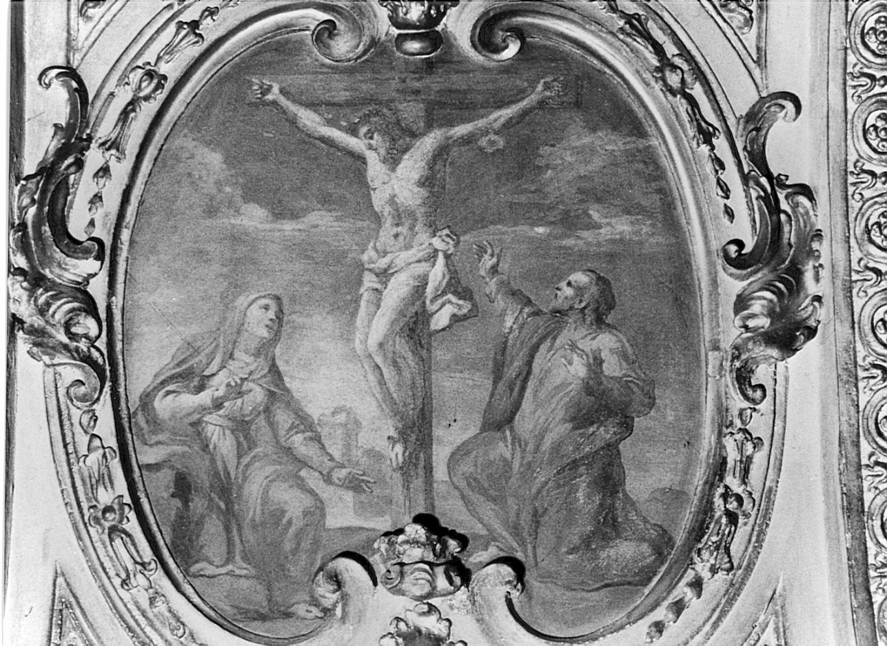 crocifissione di Cristo (dipinto, elemento d'insieme) di Ferrari Federico (terzo quarto sec. XVIII)