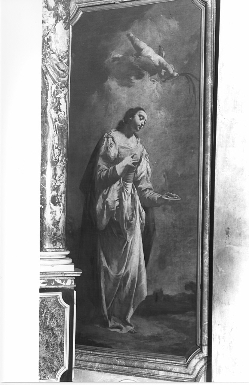 Santa Lucia (dipinto, opera isolata) di Cappella Francesco detto Dagiù (sec. XVIII)