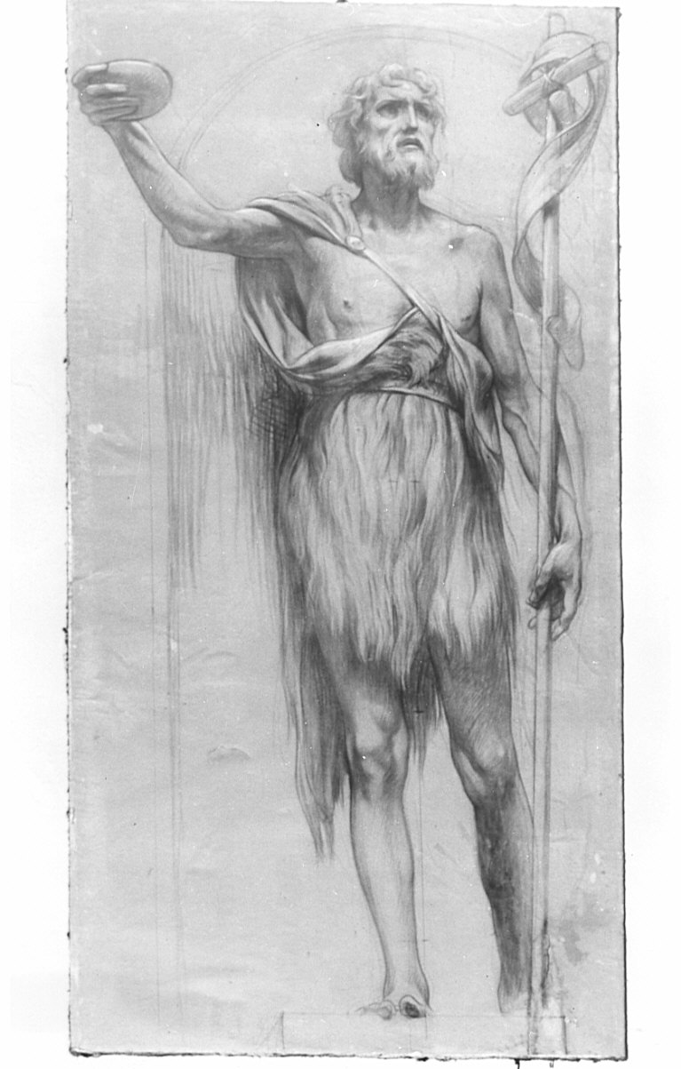 San Giovanni Battista (disegno preparatorio) di Cresseri Gaetano (sec. XX)
