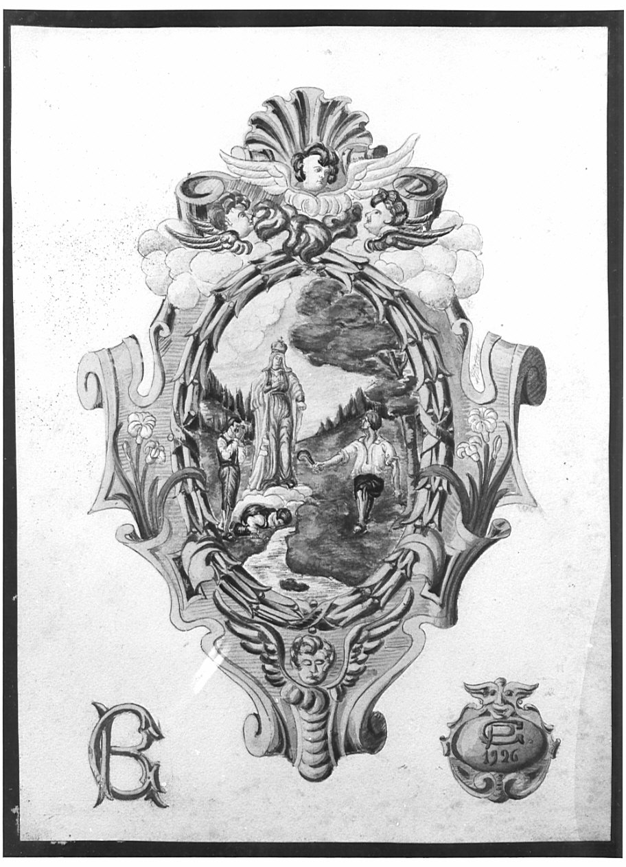 disegno, opera isolata - ambito bergamasco (secondo quarto sec. XX)