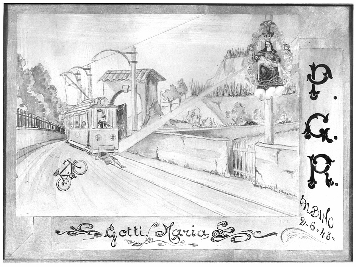 disegno, opera isolata - ambito bergamasco (metà sec. XX)