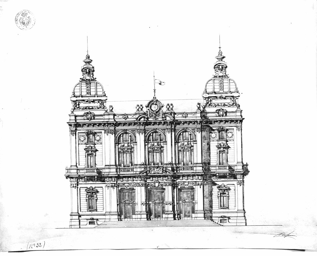 prospetto, architettura: progetto per edificio (disegno, opera isolata) di Consonni Paolo (sec. XX)