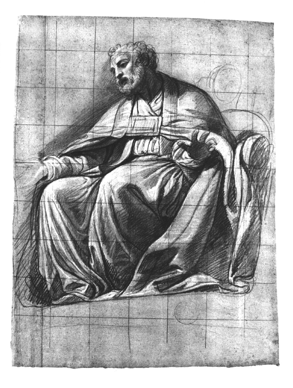 Sant'Agostino (disegno, opera isolata) di Appiani Andrea (sec. XVIII)