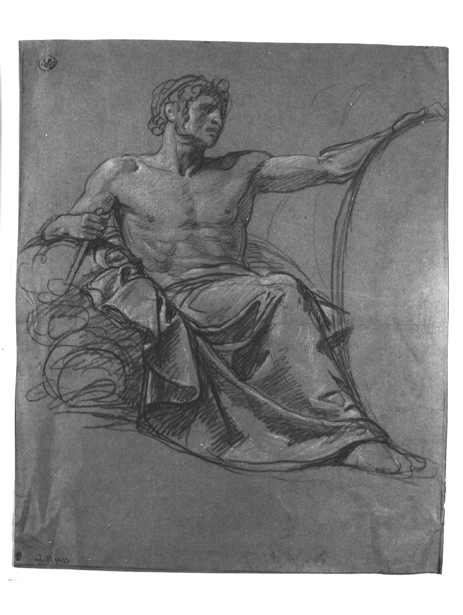 Studio per un Marte, Vulcano (disegno, opera isolata) di Appiani Andrea (sec. XIX)