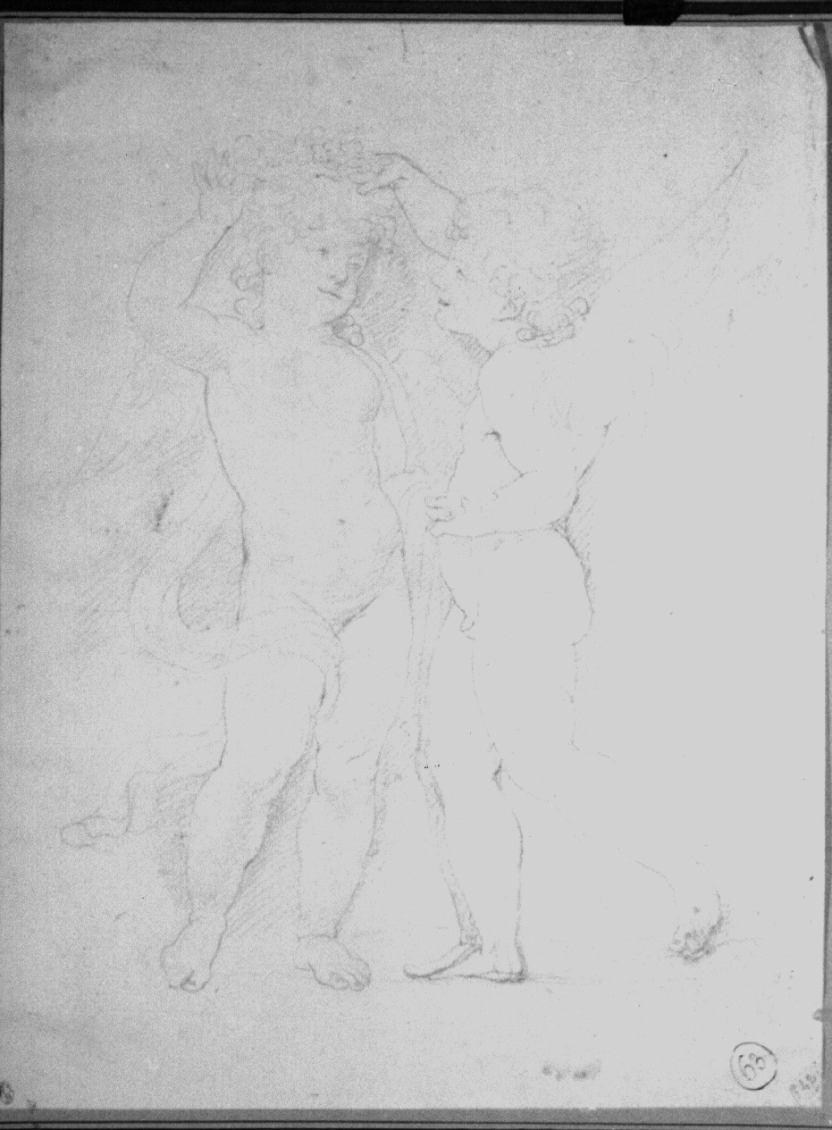 Putti alati, amorini (disegno, opera isolata) di Appiani Andrea (sec. XVIII)