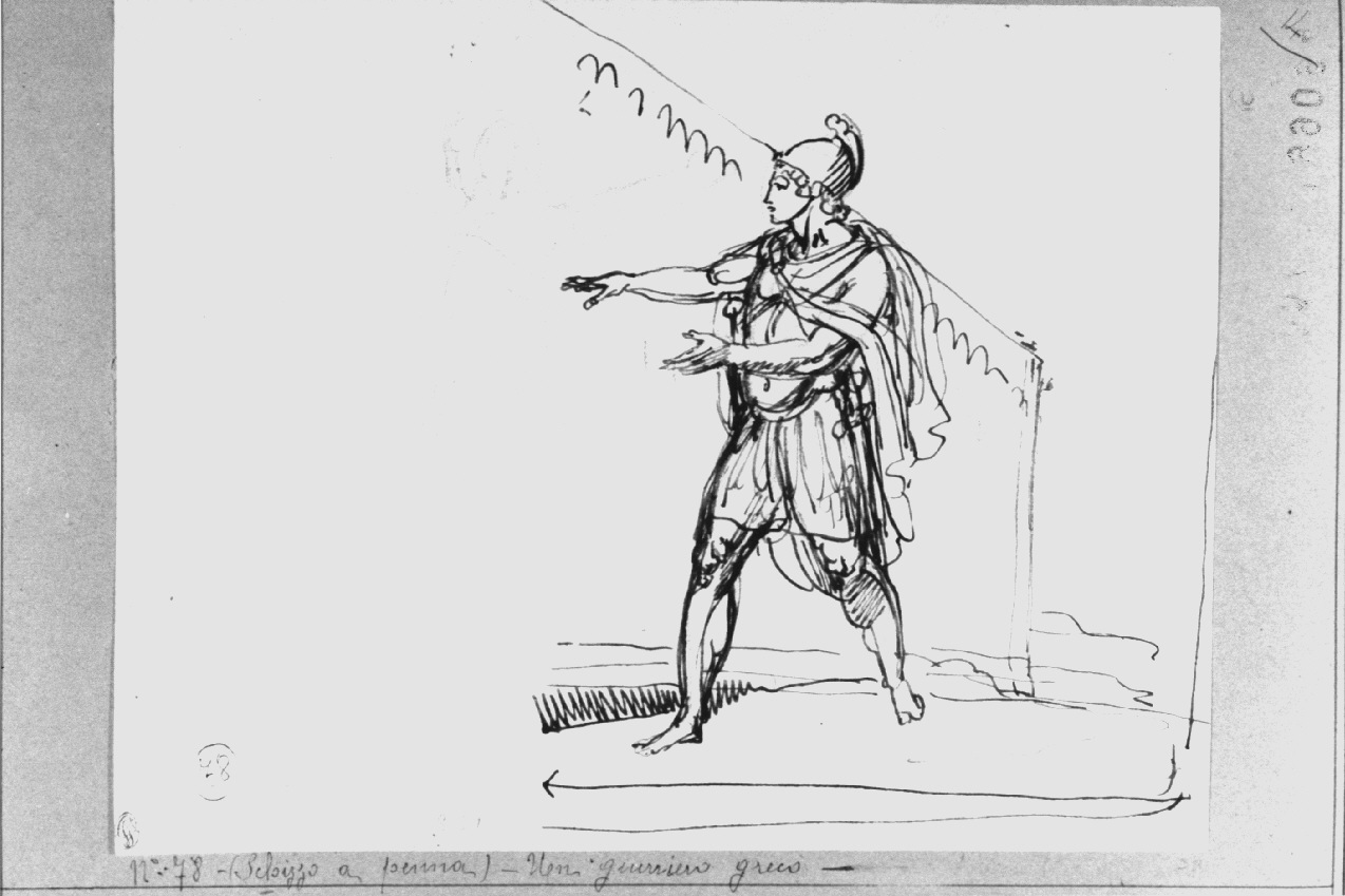 guerrieri (disegno, opera isolata) di Appiani Andrea (sec. XIX)