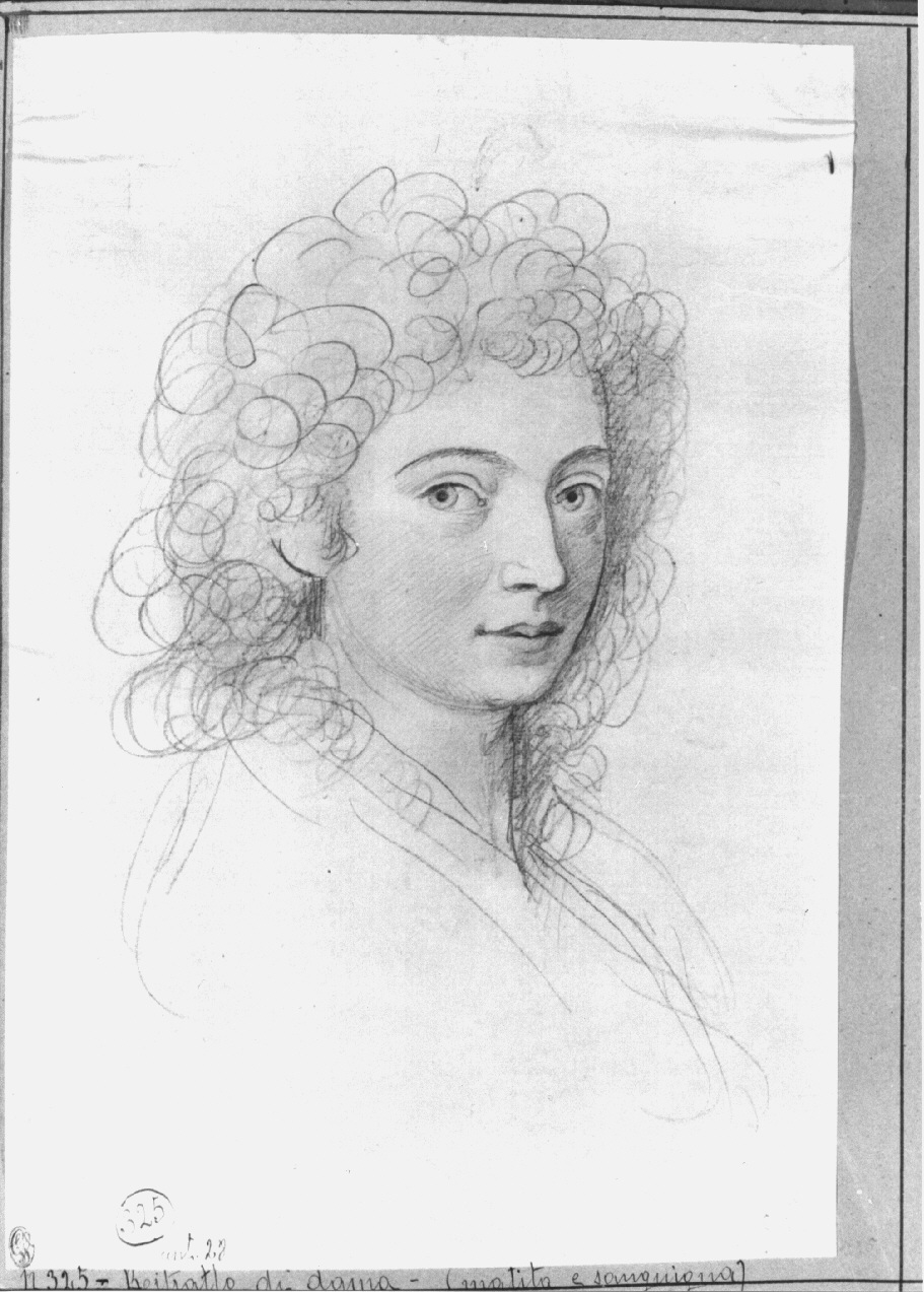 ritratto di donna (disegno, opera isolata) di Appiani Andrea (sec. XIX)