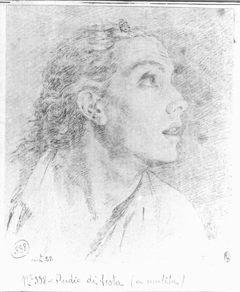 ritratto di giovane (disegno, opera isolata) di Appiani Andrea (secc. XVIII/ XIX)