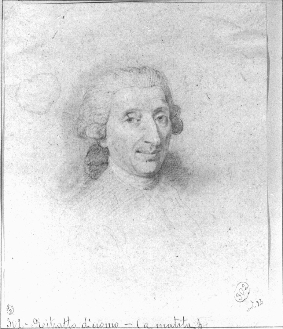 ritratto d'uomo (disegno, opera isolata) di Appiani Andrea (secc. XVIII/ XIX)