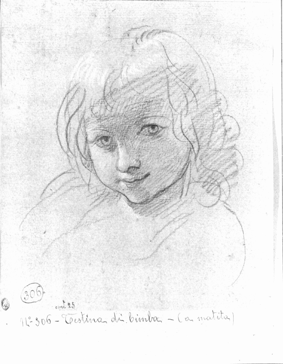 bambina (disegno, opera isolata) di Appiani Andrea (sec. XIX)