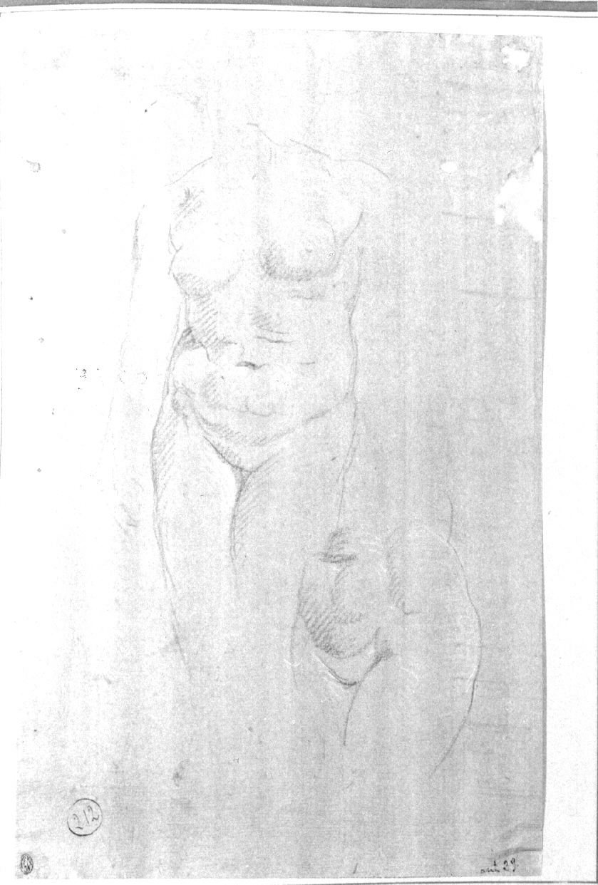 figura femminile nuda (disegno, opera isolata) di Appiani Andrea (secc. XVIII/ XIX)
