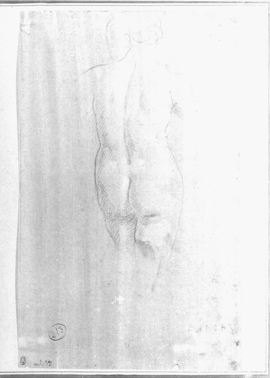 figura femminile nuda (disegno, opera isolata) di Appiani Andrea (secc. XVIII/ XIX)